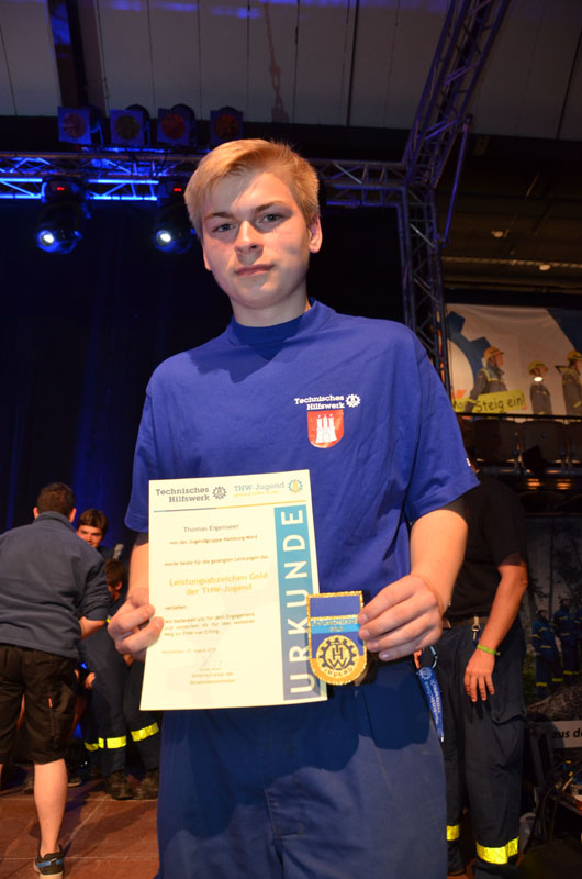 Aus unserer Jugendgruppe nahm Thomas Eigenseer an der Stufe Gold teil.
